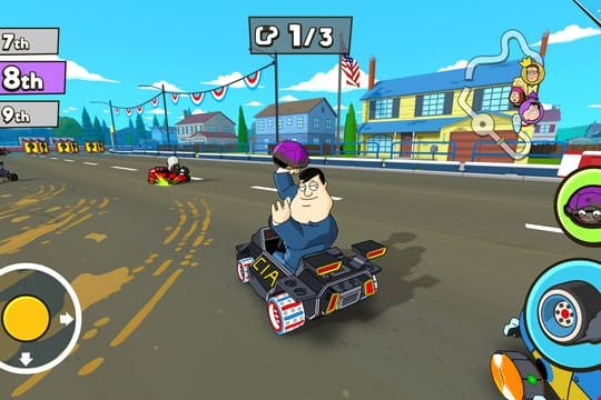 "Warped Kart Racers" bietet Rennen - und eine große Portion des Humors aus "American Dad".