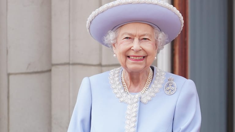 Die Queen am 2. Juni 2022: Sie zeigt sich auf dem Balkon des Buckingham-Palastes.
