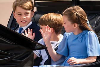 Prinz George, Prinz Louis und Prinzessin Charlotte: Die Kinder von Prinz William und Herzogin Kate nahmen an der "Trooping the Colour"-Parade teil.