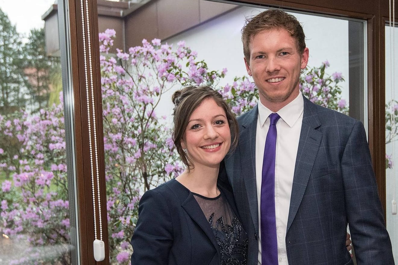 Julian Nagelsmann mit seiner Ehefrau Verena: Das Paar heiratete im Jahr 2018.