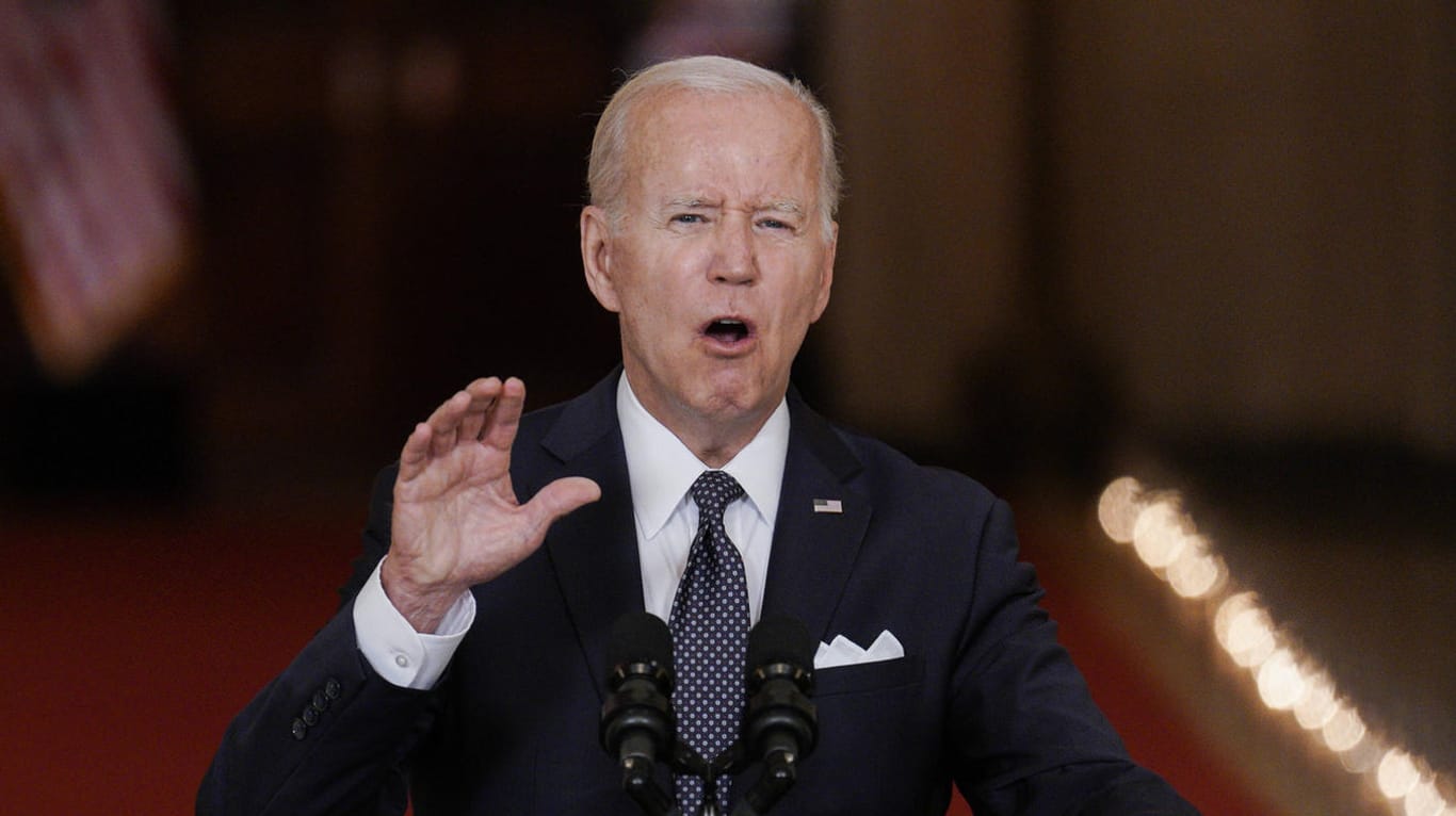 Joe Biden spricht im Weißen Haus zu Waffengewalt: Der US-Präsident fordert schärfere Gesetze.