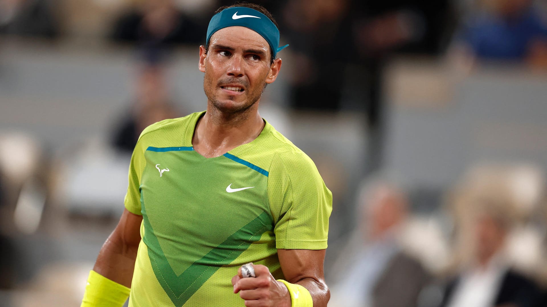 Mit geballter Faust: Rafael Nadal kämpfte sich in Satz eins nach frühem Rückstand zurück und blieb im Tiebreak cool.