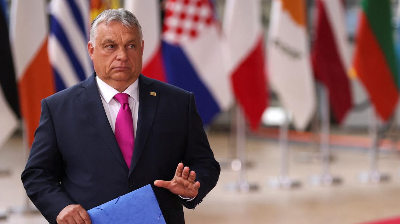 Regierungschef Viktor Orbán in Brüssel: Ein umfassendes Ölembargo scheiterte an Ungarns Widerstand.