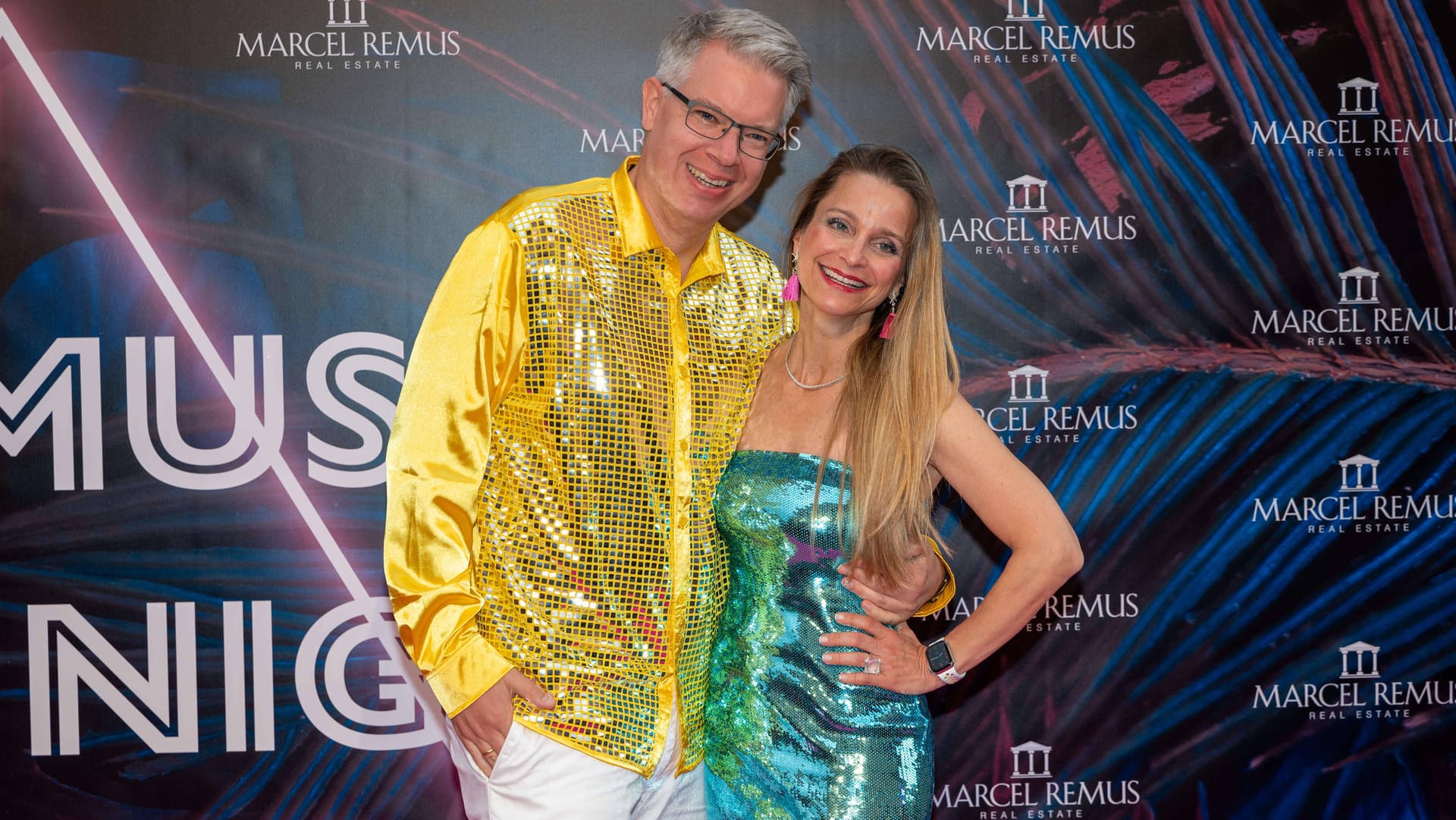 Frank und Nathalie Thelen setzten auf Pailletten.