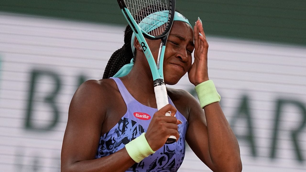 Coco Gauff hatte im Finale gegen Iga Swiatek keine Chance. Coco Gauff hatte im Finale gegen Iga Swiatek keine Chance.