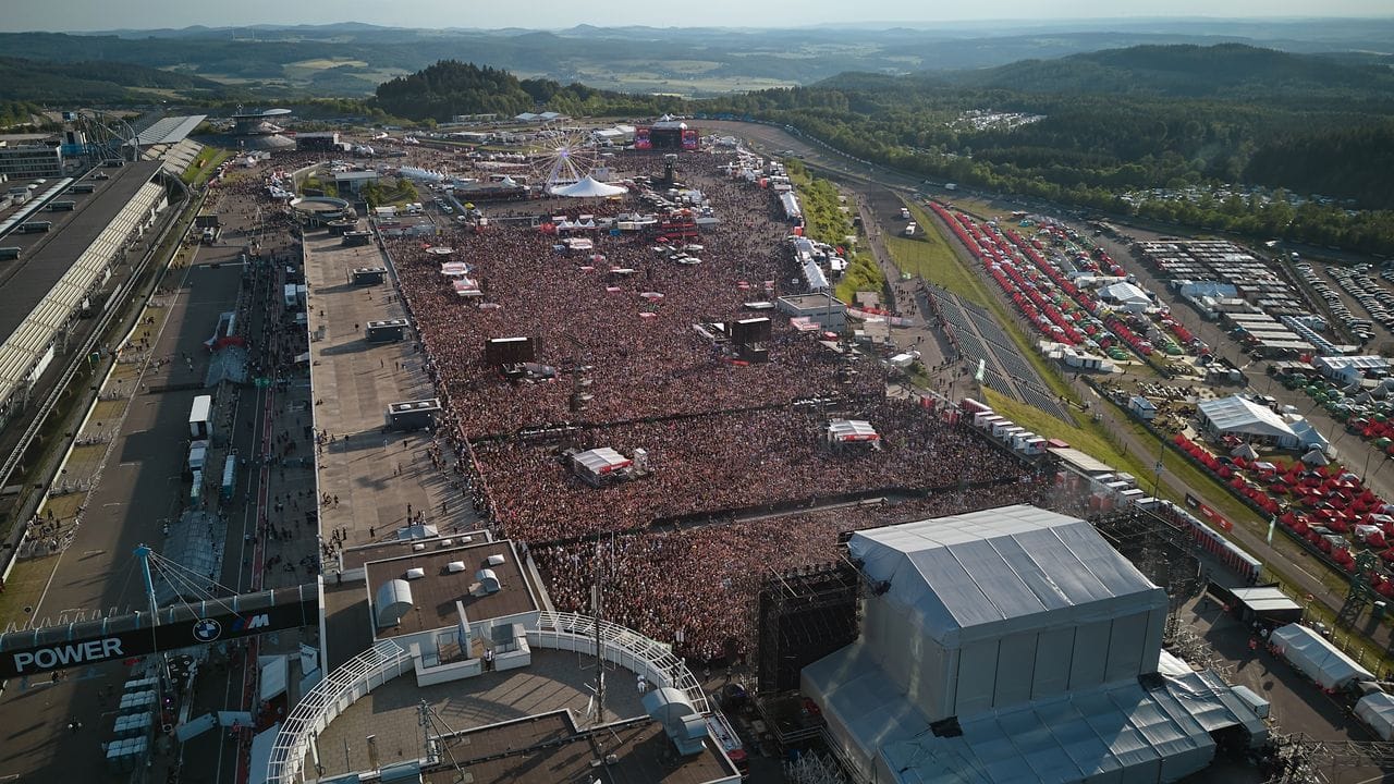Das Gelände des Festivals "Rock am Ring".