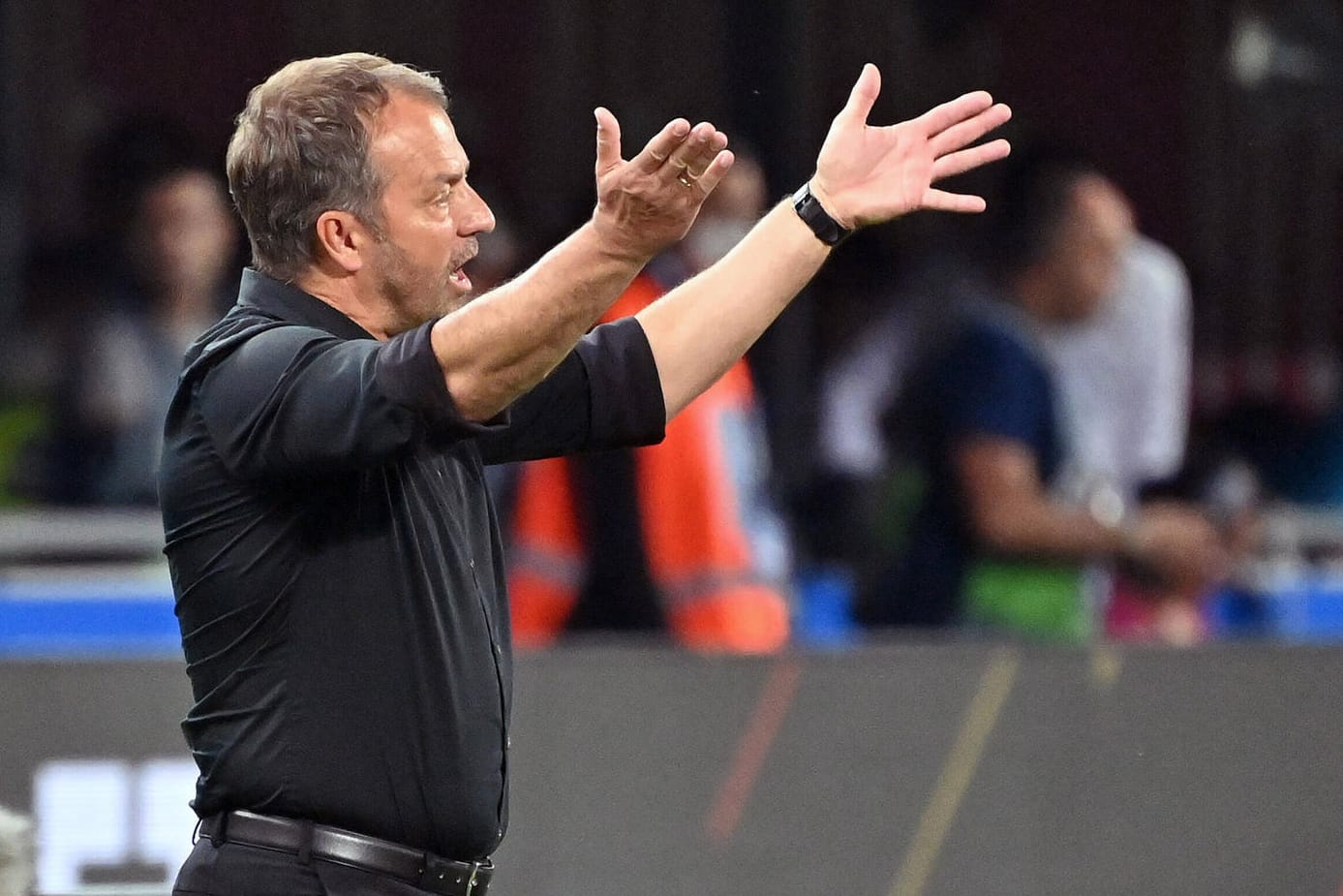 Hansi Flick: Der Bundestrainer ist nicht zufrieden mit der Leistung seiner Mannschaft in Bologna.