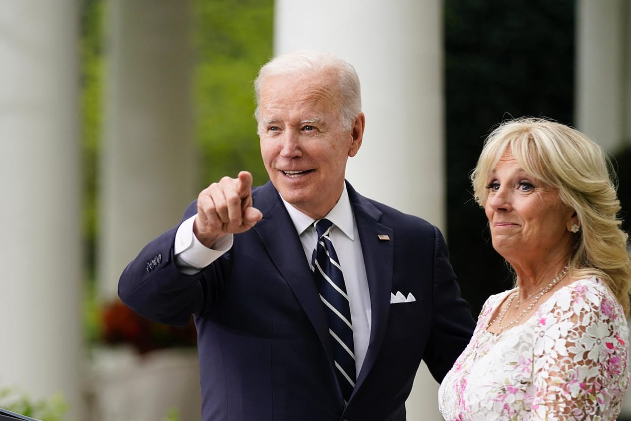 Joe Biden und seine Frau im Weißen Haus (Archivbild): Beide mussten jetzt in Delaware kurzzeitig evakuiert werden.