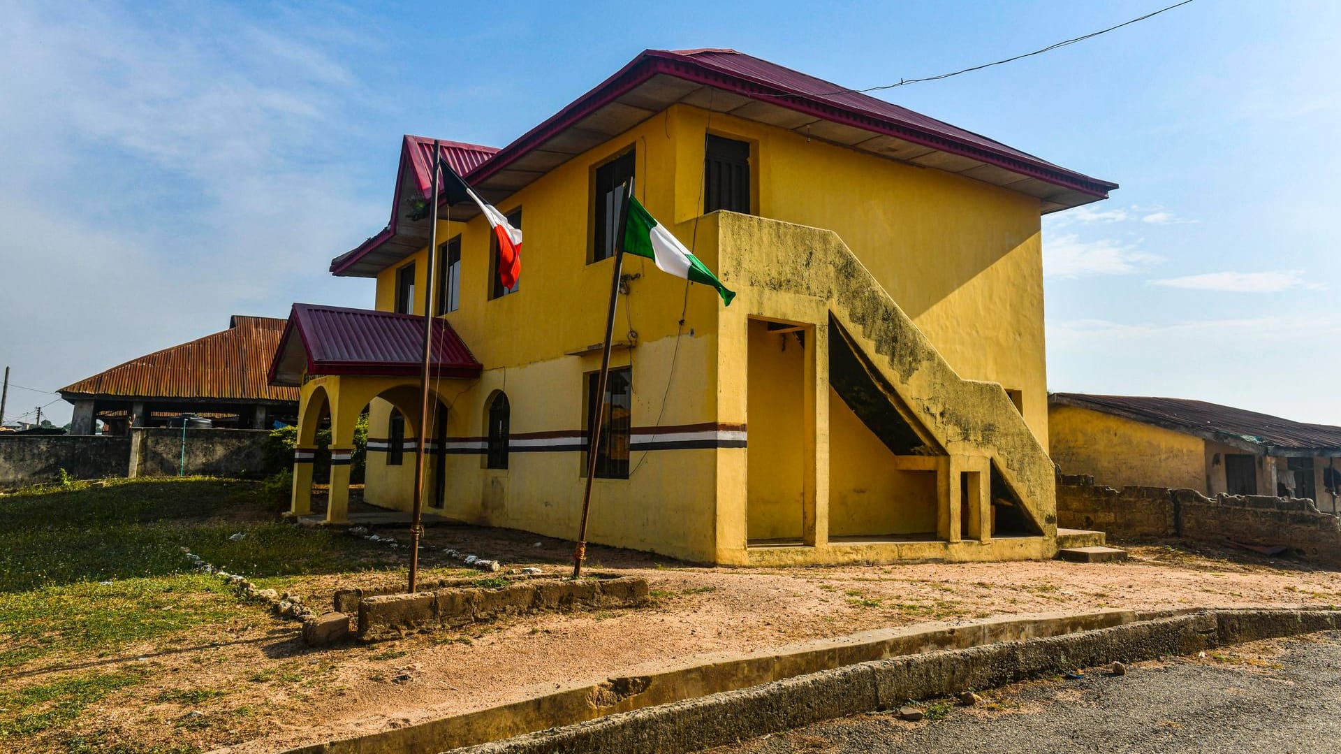 Königspalast im nigerianischen Owo: In der Stadt im Südwesten des Landes haben Unbekannte eine katholische Kirche gestürmt. Königspalast im nigerianischen Owo: In der Stadt im Südwesten des Landes haben Unbekannte eine katholische Kirche gestürmt.