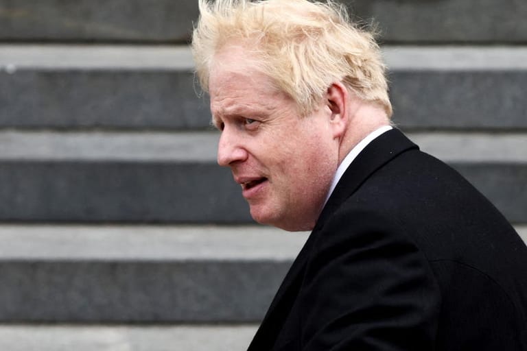 Boris Johnson bei den Feiern zum 70. Thronjubiläum der Queen: Der britische Premierminister wurde bei der Ankunft von Teilen des Publikums ausgebuht.