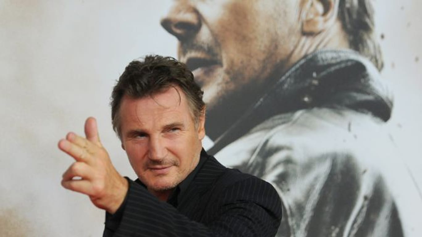 Liam Neeson 2021 bei der Deutschlandpremiere des Films "96 Hours" in Berlin.