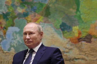 Er will die Grenzen in Europa verschieben: Russlands Präsident Wladimir Putin bei einem TV-Interview.