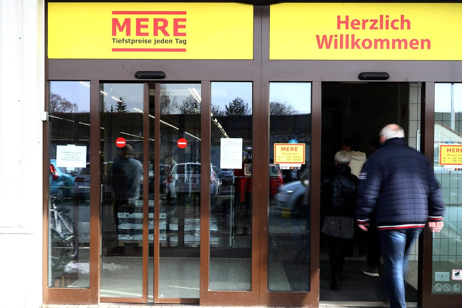 Ein Mere-Discounter im Januar 2019 (Archivbild): Die russische Handelskette hat wohl mehrere Filialen dichtgemacht. Ein Mere-Discounter im Januar 2019 (Archivbild): Die russische Handelskette hat wohl mehrere Filialen dichtgemacht.