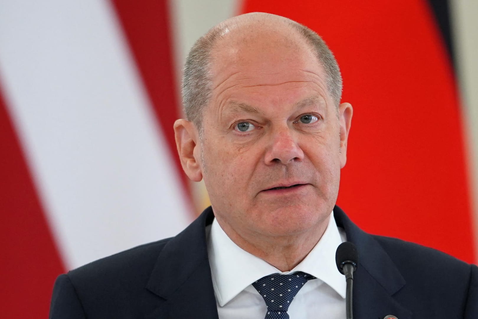 Olaf Scholz in Vilnius: "Niemand liefert in ähnlich großem Umfang, wie Deutschland das tut."