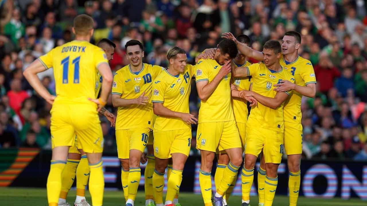 Die Ukraine feierte einen Sieg in Dublin.