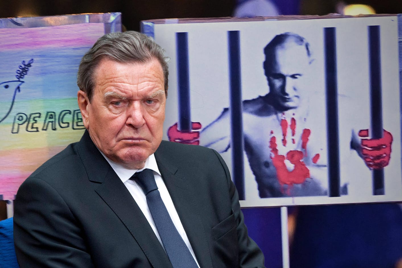 Altkanzler Gerhard Schröder: Trotz des Einmarsches in die Ukraine hält er an seiner Freundschaft zu Wladimir Putin fest.