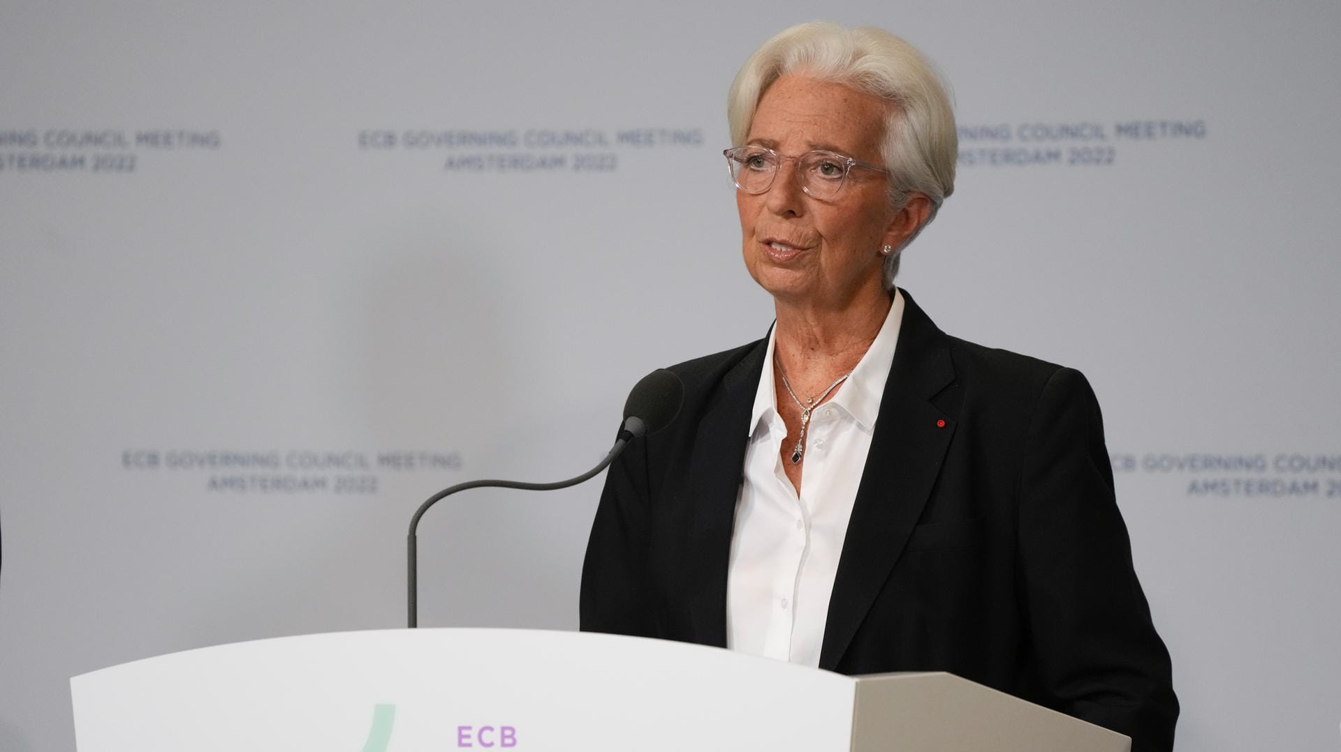 EZB-Präsidentin Christine Lagarde: Die Zinsen steigen im Juli. EZB-Präsidentin Christine Lagarde: Die Zinsen steigen im Juli.