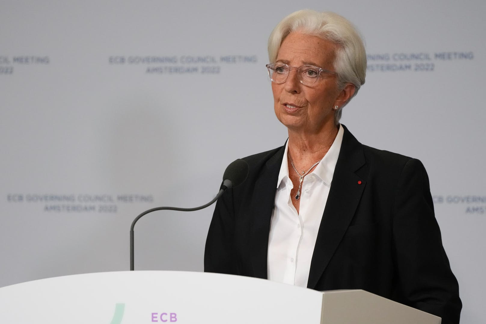 EZB-Präsidentin Christine Lagarde: Die Zinsen steigen im Juli. EZB-Präsidentin Christine Lagarde: Die Zinsen steigen im Juli.