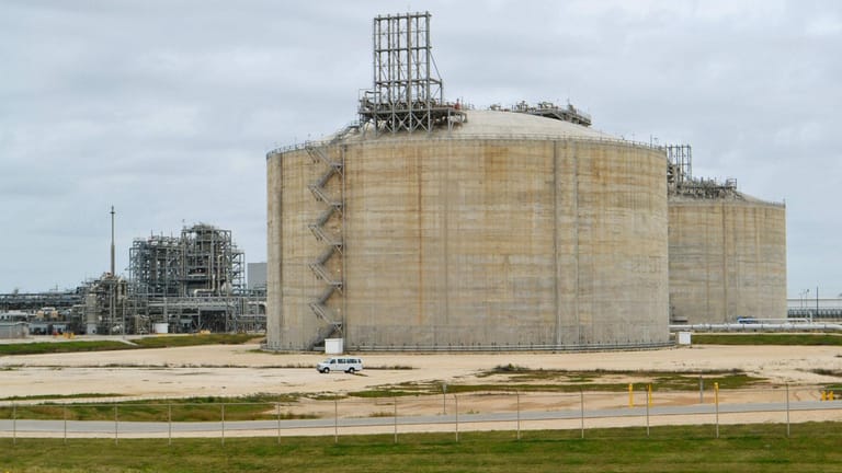 LNG-Anlage im US-amerikanischen Freeport, Texas (Archivbild): Der Ausfall der Verladestation könnte weltweite Folgen haben.