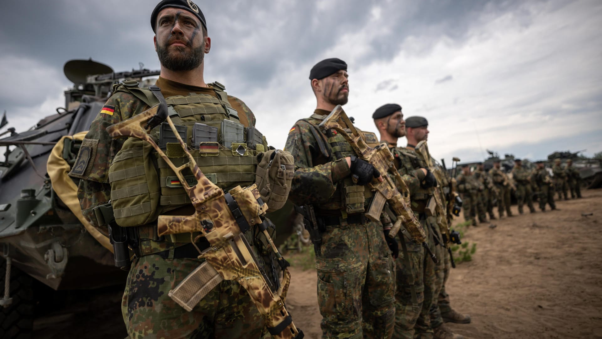 Bundeswehrsoldaten der Nato-Truppe in Litauen