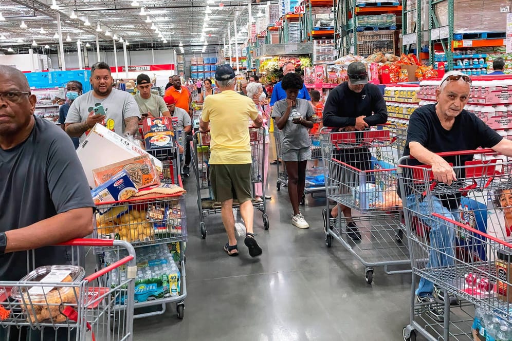 Großmarkteinkauf in Orlando, Florida: Die Amerikaner müssen für Dinge des täglichen Bedarfs mehr ausgeben.