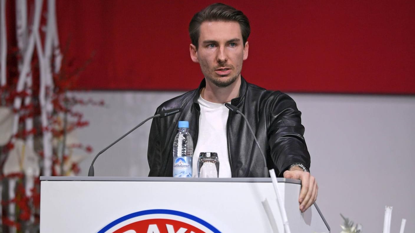 Johannes Bachmayr bei der Jahreshauptversammlung des FC Bayern 2018.