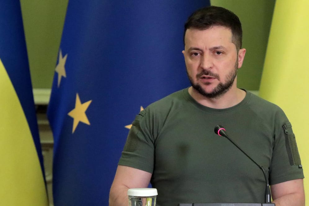 Wolodymyr Selenskyj spricht nach dem Treffen mit Ursula von der Leyen: Er hofft auf einen baldigen EU-Beitritt.