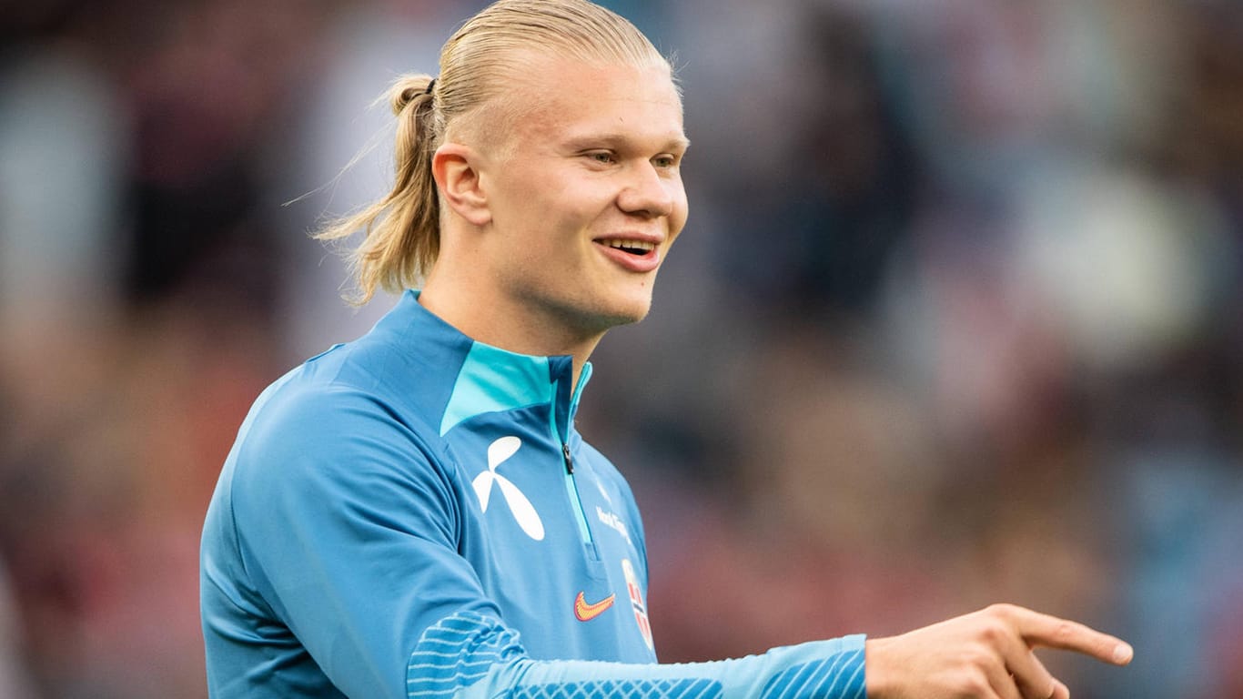 Erling Haaland bei der norwegischen Nationalmannschaft: Der Wechsel des Stürmers zu Manchester City steht nun endgültig fest.
