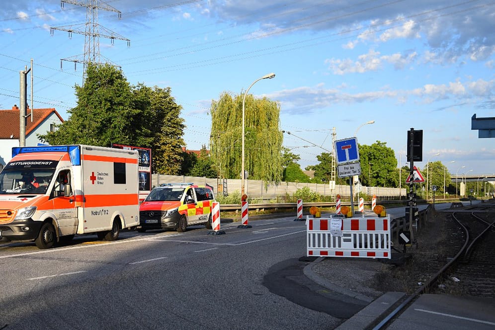 Polizeieinsatz in Mannheim: Eine Radfahrerin wurde totgefahren.