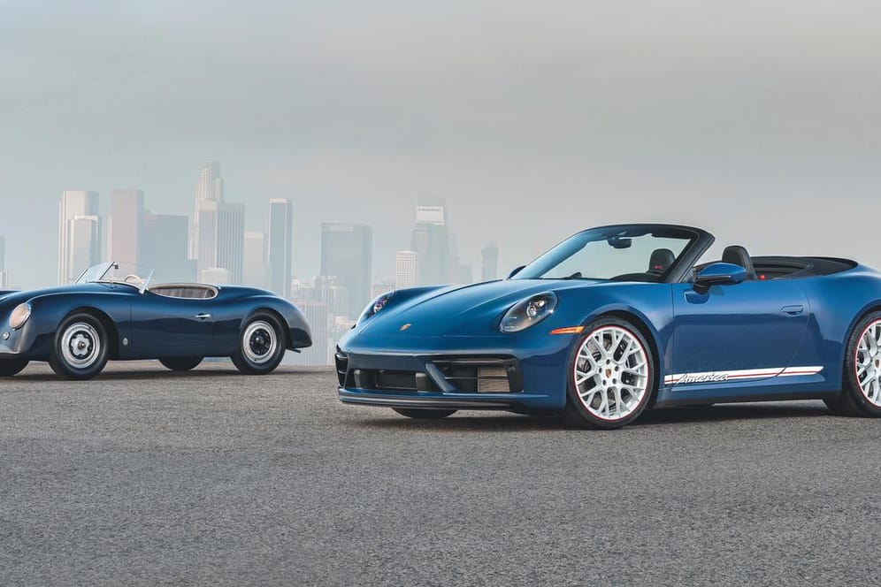 Alt und neu: 70 Jahre nach dem ersten Porsche-Roadster speziell für den nordamerikanischen Markt folgt die America-Edition des 911 GTS.