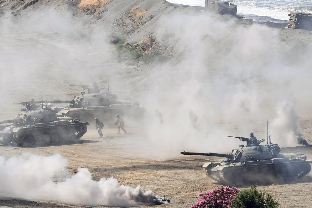 Türkische Militärübung in Izmir: Geprobt wurde die Einnahme eines Küstenabschnitts durch Landungstruppen.