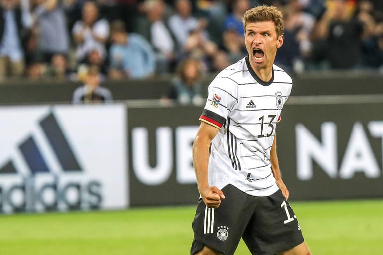 Thomas Müller: Der Routinier trug einen Treffer zum Kantersieg gegen Italien bei.