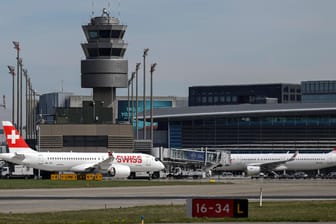 Flughafen in Zürich (Archivbild): Der Luftraum wurde gesperrt.