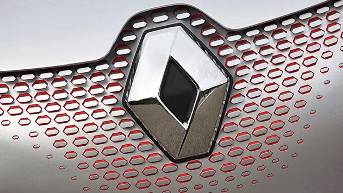 Gewohntes Bild: Der Renault-Rhombus, wie wir ihn lange auf den Straßen sahen.