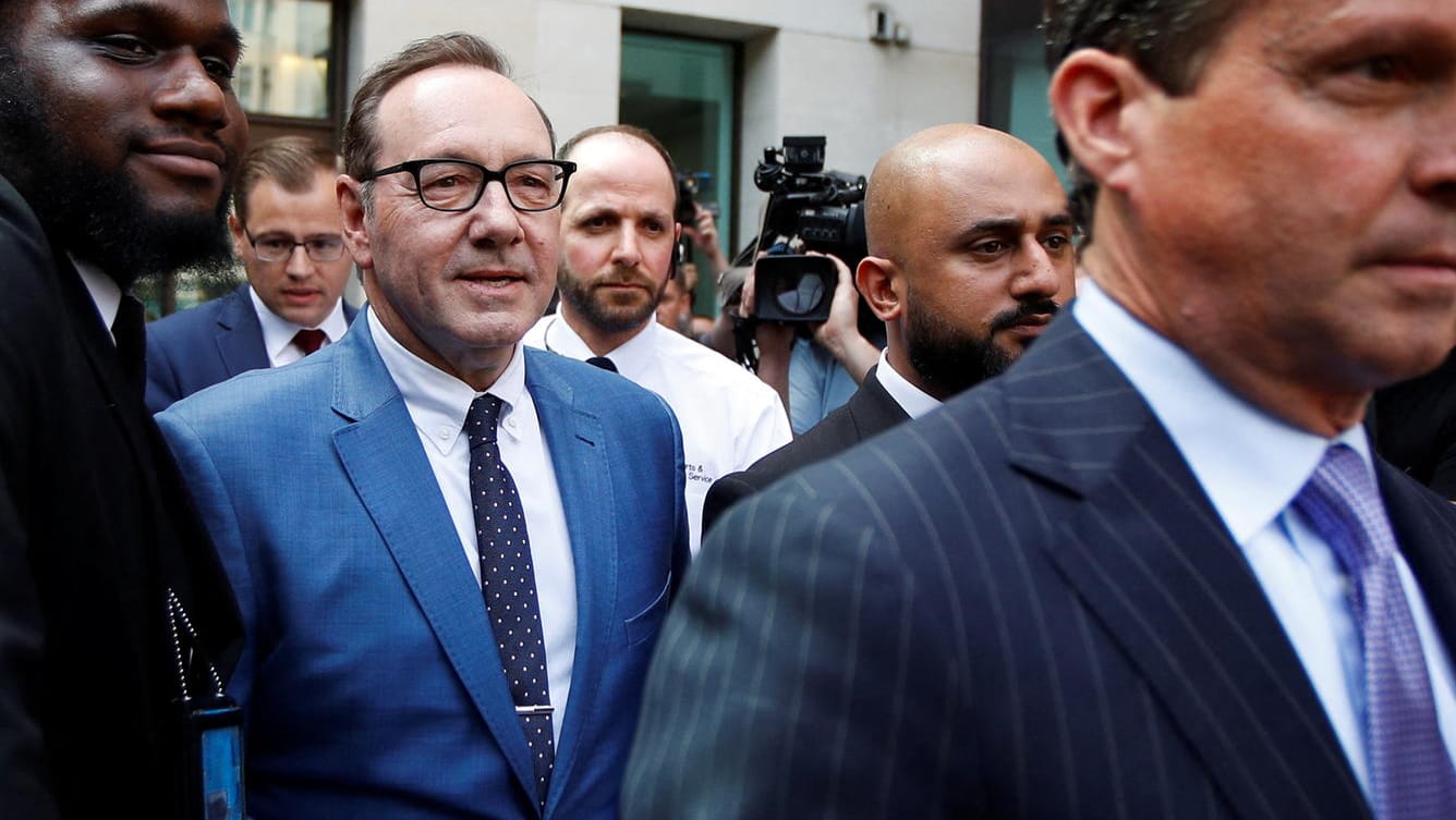 Kevin Spacey: Hier verlässt er das Westminster Magistrates Gericht in London nach der Anhörung.