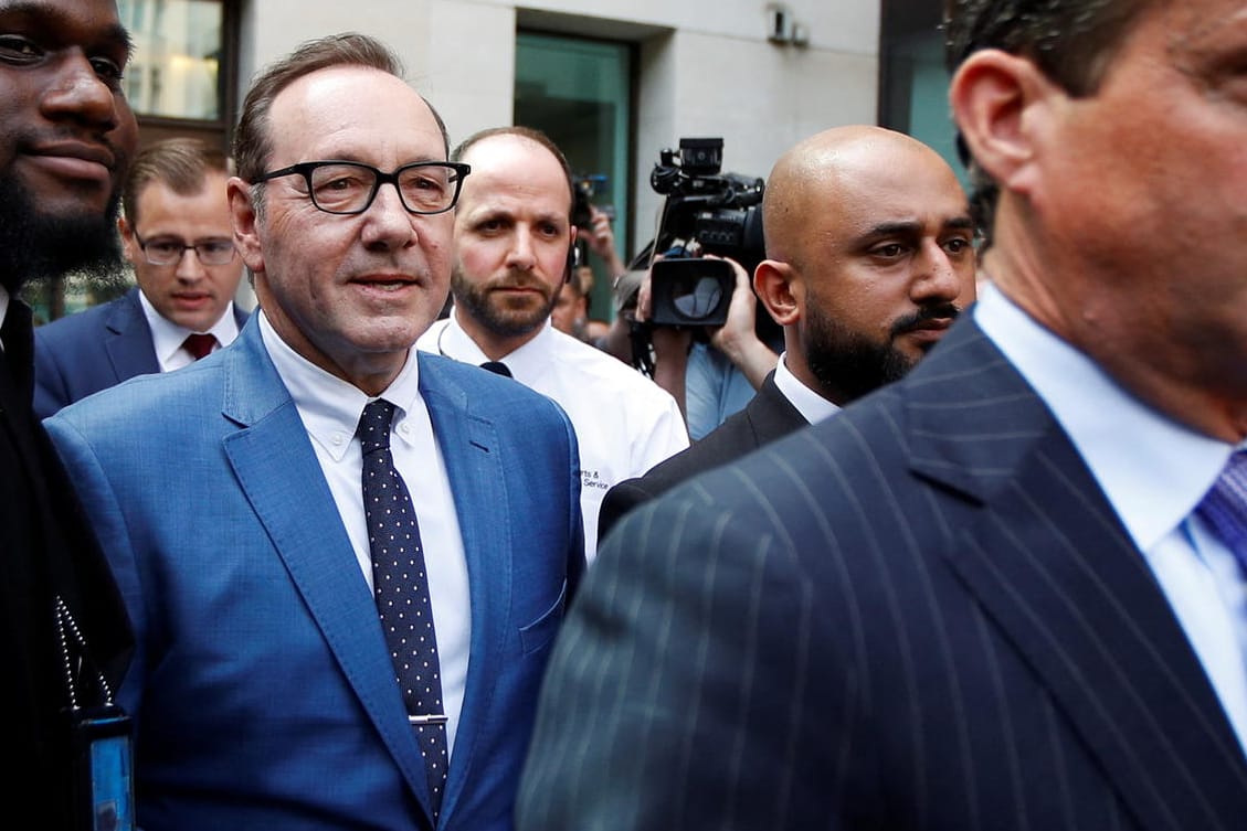 Kevin Spacey: Hier verlässt er das Westminster Magistrates Gericht in London nach der Anhörung.