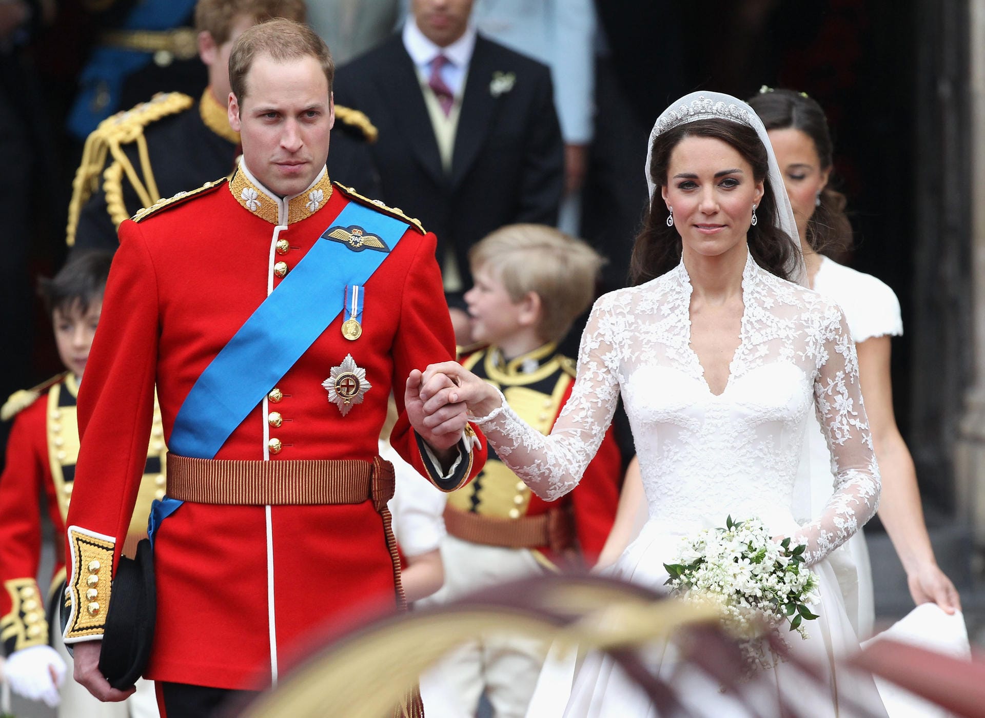 29. April 2011: Prinz William und Herzogin Kate heiraten in der Westminster Abbey in London.