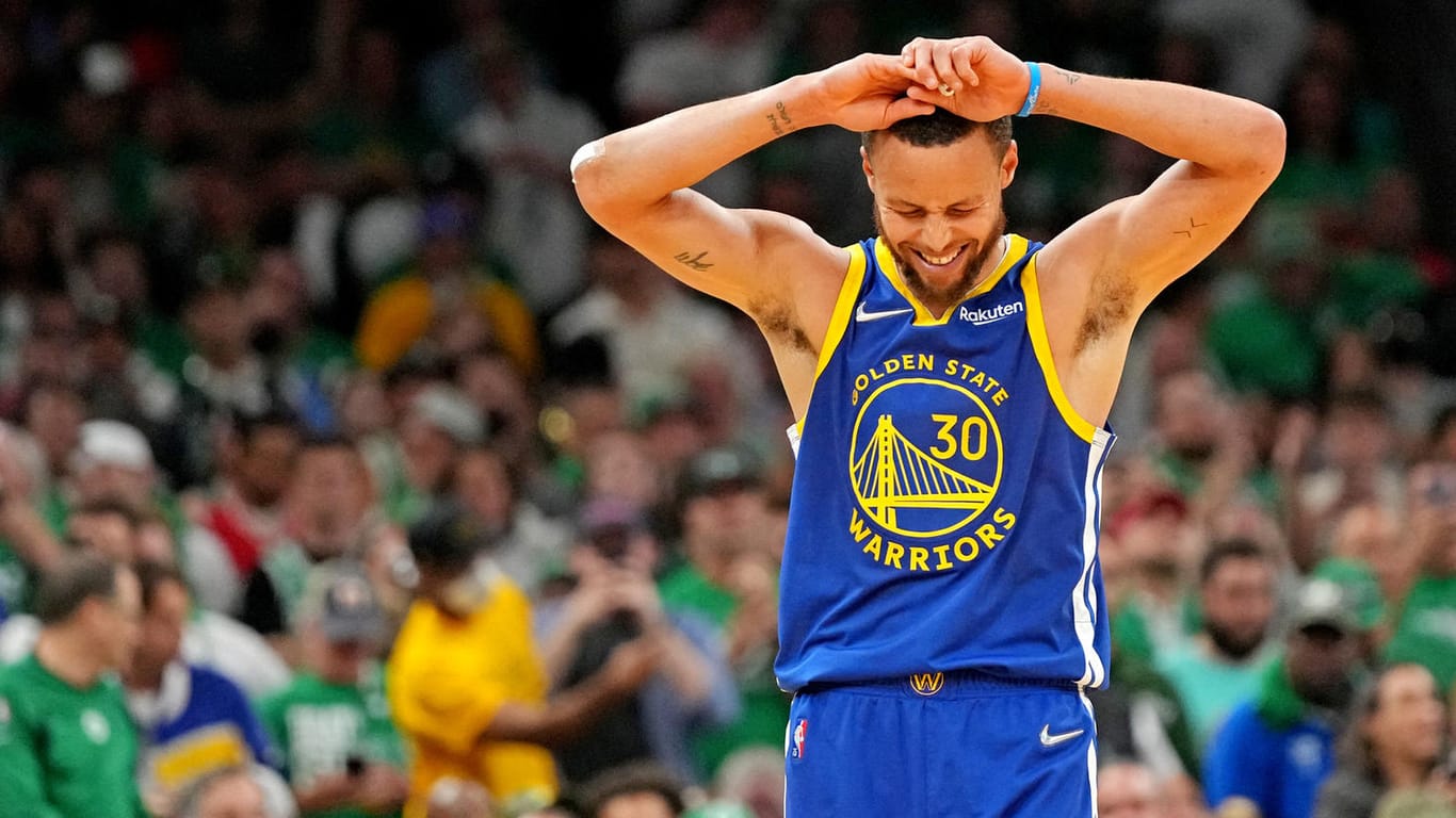 Steph Curry: Der Superstar der Golden State Warriors kann das Erreichte kaum fassen.