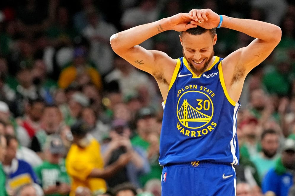 Steph Curry: Der Superstar der Golden State Warriors kann das Erreichte kaum fassen.