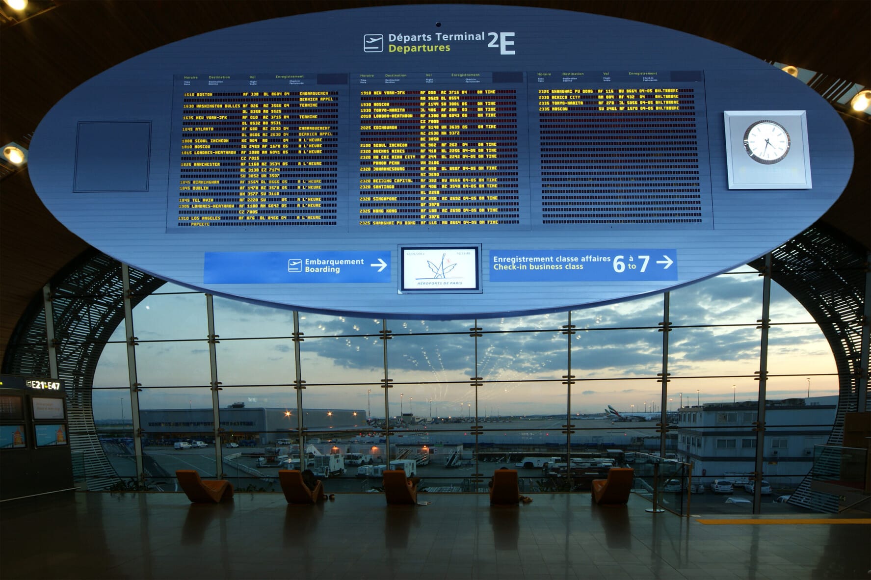 Platz 6: Paris-Charles de Gaulle Airport in Frankreich.
