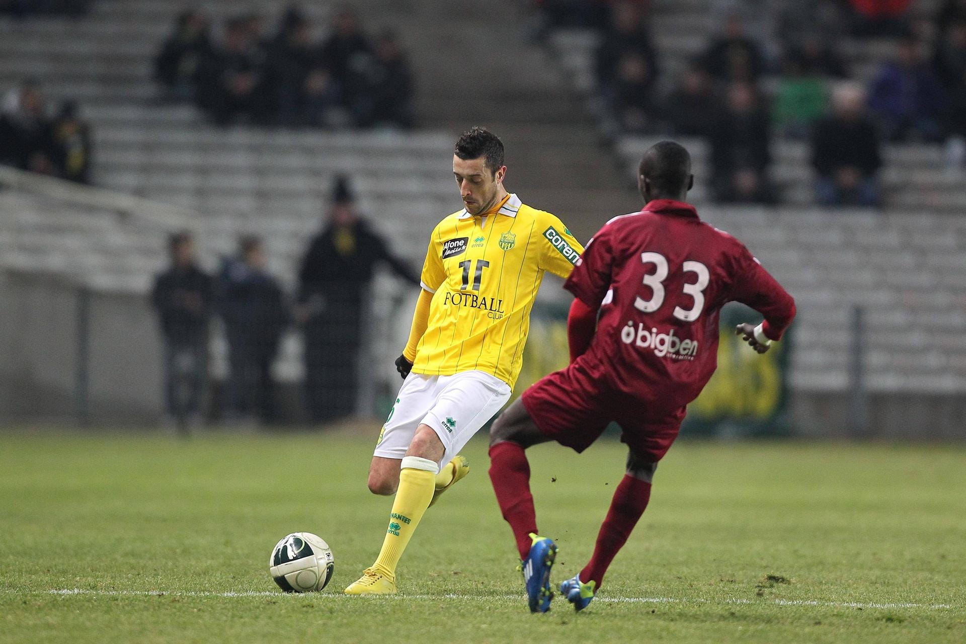 Erste Europa-Station: Sadio Mané (Nummer 33) startete 2011 sein Europa-Abenteuer beim FC Metz in Frankreich. Dort schaffte er den Sprung aus der Reservemannschaft in die zweite französische Liga. Dort gelang ihm in 19 Einsätzen ein Tor und eine Vorlage.