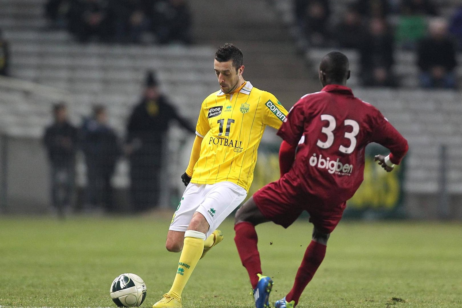 Erste Europa-Station: Sadio Mané (Nummer 33) startete 2011 sein Europa-Abenteuer beim FC Metz in Frankreich. Dort schaffte er den Sprung aus der Reservemannschaft in die zweite französische Liga. Dort gelang ihm in 19 Einsätzen ein Tor und eine Vorlage.