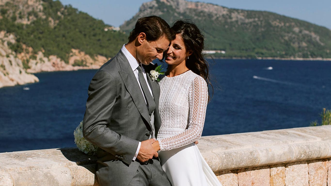 Rafa Nadal und seine Xisca: Das Paar heiratete im Jahr 2019.