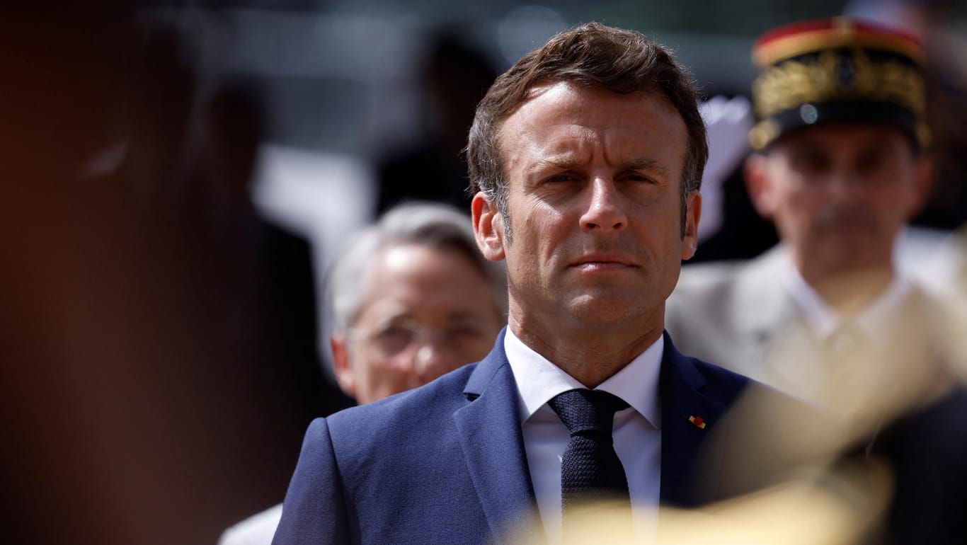 Frankreichs Präsident Emmanuel Macron: Er muss um die absolute Mehrheit bangen.