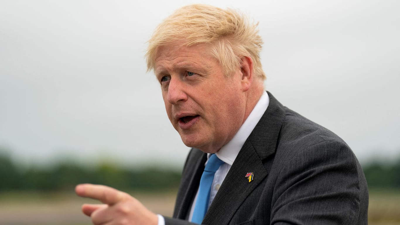 Boris Johnson: Der britische Premier war am Freitag überraschend zu einem Besuch nach Kiew gereist.
