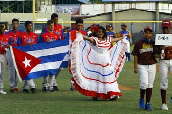 Die Nationalmannschaft Kubas: Zwei Profis wollten flüchten.