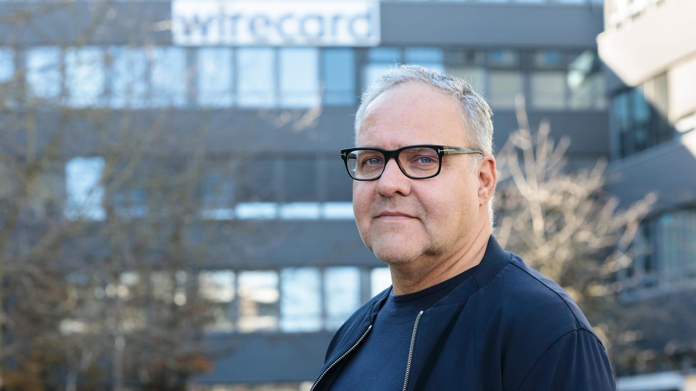 Leogrande vor dem damaligen Wirecard-Hauptsitz in Aschheim bei München. Er sei dort mittlerweile ungern, sagt der ehemalige Wirecard-Manager.