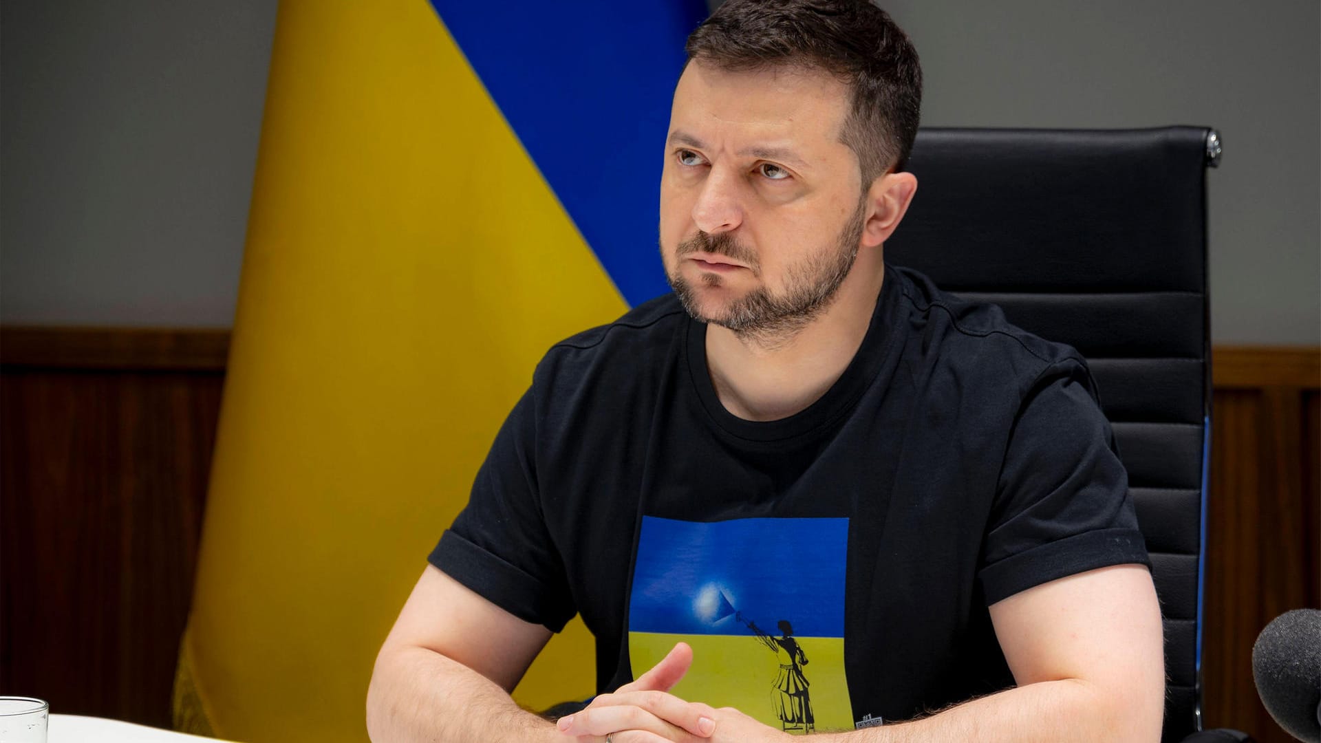 Wolodymyr Selenskyj, Präsident der Ukraine: Er ist selbst Vater zweier Kinder.