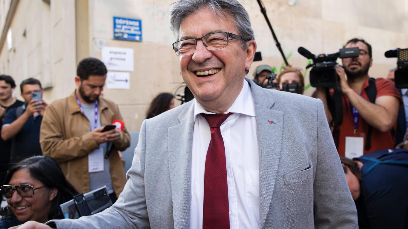 Jean-Luc Mélenchon: Mit dem Bündnis Nupes fuhr der Linkspopulist ein starkes Ergebnis bei den Parlamentswahlen ein.
