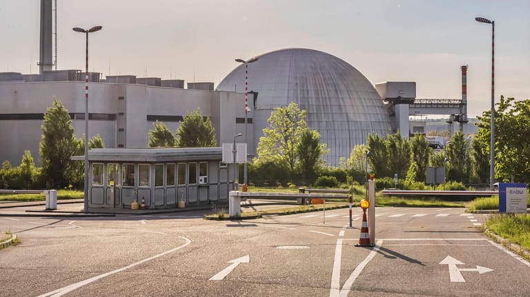 Das Akw Neckarwestheim in Baden-Württemberg: Es ist einer der letzten drei Kernkraftwerke, die in Deutschland noch in Betrieb sind.